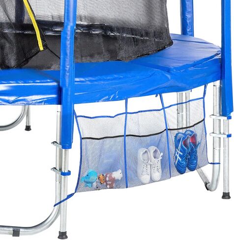 Sweetude 3 Pouch Ultimate Trampoline Shoe Storage Durable UV Resistant PE Bags for Most Trampoline, 19.7 x 13.8 Inch Each Compartment, Blue in Saudi Arabia