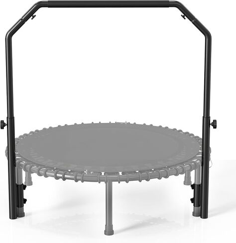 ملحق قضيب مقبض قابل للتعديل من BCAN لترامبولين اللياقة البدنية مقاس 40 بوصة/48 بوصة، 4 مستويات قابلة للتعديل (2'6 بوصة ~ 3'5 بوصة)، مقابض إسفنجية، سهلة التجميع (الترامبولين غير متضمن) in Kuwait