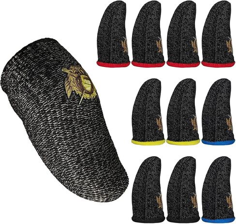 IUGGAN PUBG Mobile Finger Sleeve Set [10 Pack], Thumb Gaming Gloves Compatible with All Touchscreen Devices, Cell Phone Finger Sleeve for Call of Duty Mobile in Kuwait