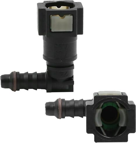 X AUTOHAUX 3pcs Car Fuel Line Hose Pipe Quick Release Plastic Connect Connector 7.89mm ID6 Straight 90 Degree Bent in Saudi Arabia