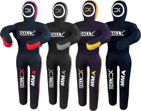 DALLX MMA دمية التصارع BBJ المصارعة البرازيلية جيو جيتسو كيس اللكم الجودو الكاراتيه رمي الملاكمة دمية القتال الدفاع عن النفس الوضعية الدائمة - غير مملوءة in Saudi Arabia