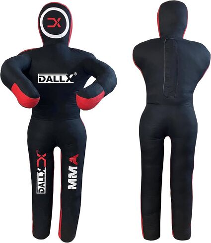 DALLX MMA دمية التصارع BBJ المصارعة البرازيلية جيو جيتسو كيس اللكم الجودو الكاراتيه رمي الملاكمة دمية القتال الدفاع عن النفس الوضعية الدائمة - غير مملوءة in Saudi Arabia
