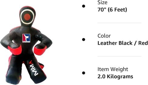 MatArts Sitting Position MMA Grappling Punching Dummy for Kids and Adults - Combat Sports BJJ Jiu Jitsu Judo Karate Taekwondo Wrestling Buddies and Boxing Dummies (70") - UNFILLED in Kuwait