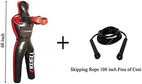 KUELL Unfilled Grappling Dummy (Judo, MMA, Throwing, Jiu Jitsu, Wrestling Dummy) with Skipping Rope in Saudi Arabia
