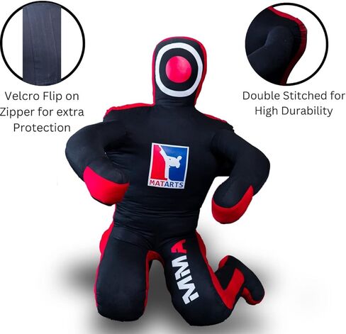 MatArts Sitting Position MMA Grappling Punching Dummy for Kids and Adults - Combat Sports BJJ Jiu Jitsu Judo Karate Taekwondo Wrestling Buddies and Boxing Dummies (59") - UNFILLED in Kuwait