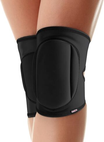 Queen Wear – Sleek Black – Pole Dance Knee Pads Perfect Woman Protection for Ballet Modern Dance and Indoor Sports (XS) in Saudi Arabia