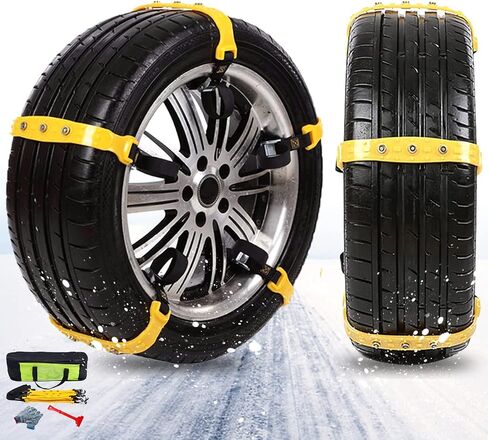 Anti Slip Snow Chains for Car Adjustable Thickening Winter Driving Security Tire Chains Snow Chains Fit for Most Car that Tire Width 7.2-11.6'' 10 Pcs in Saudi Arabia
