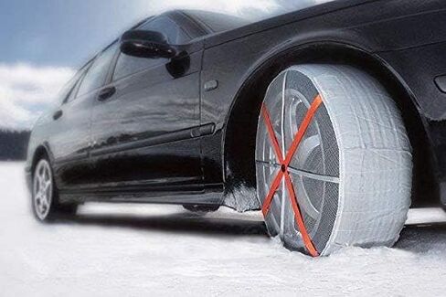 جوارب AutoSock 870 للإطارات الثلجية للسيارات وسيارات الدفع الرباعي والبيك أب - بديل أفضل لسلاسل الإطارات (عبوة من قطعتين) in Kuwait