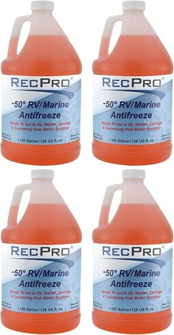 RecPro Ready to Use RV Antifreeze Fluid for Winterizing Recreational Vehicles and Marine Engine Blocks, -50 Degree Fahrenheit Protection, 1 Gallon in Saudi Arabia