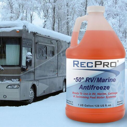 RecPro Ready to Use RV Antifreeze Fluid for Winterizing Recreational Vehicles and Marine Engine Blocks, -50 Degree Fahrenheit Protection, 1 Gallon in Saudi Arabia