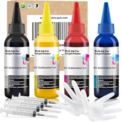 Printers Jack Heat Transfer Printer Ink Sublimation Ink Compatible with SAWGRASS Virtuoso SG400 SG800 SG400NA SG800NA RICOH SG3110 SG2100N SG3100 SG3100SF SG3100SNW SG3110DNW SG3110DN SG3110SFNW in Saudi Arabia
