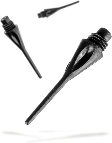 ملحق رمي السهام من Viper: نقاط رمي السهام ذات الرأس الناعم بخيط ماسي 1/4 بوصة، باللون الأسود (500 و1000 عبوة) in Kuwait