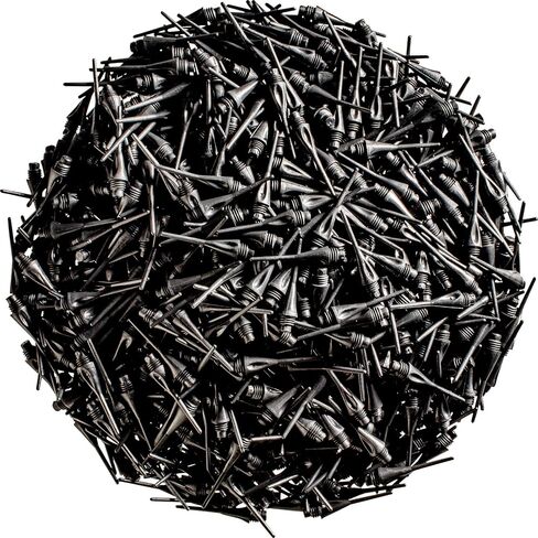 ملحق رمي السهام من Viper: نقاط رمي السهام ذات الرأس الناعم بخيط ماسي 1/4 بوصة، باللون الأسود (500 و1000 عبوة) in Kuwait