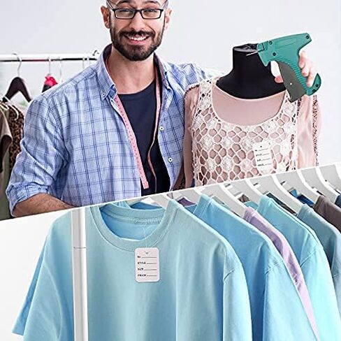 Clothes Tagging Applicator Garment Tag Attacher Label Tagging Machine with Steel Needles Fine Tagging Applications for Boutique Store Consignment Garage Yard Retail Tagging (2) in Saudi Arabia