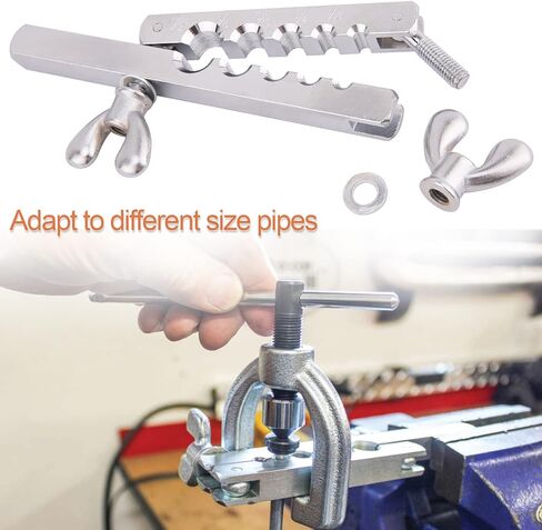 مجموعة أدوات حرق مزدوجة من BOOTOP PIN، مجموعة أدوات حرق واحدة، مجموعة أدوات حرق الأنبوب لأنابيب النحاس HVAC، مجموعة حرق خط الفرامل، 45 درجة in Kuwait