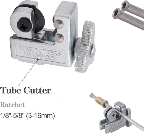 مجموعة أدوات حرق مزدوجة من BOOTOP PIN، مجموعة أدوات حرق واحدة، مجموعة أدوات حرق الأنبوب لأنابيب النحاس HVAC، مجموعة حرق خط الفرامل، 45 درجة in Kuwait