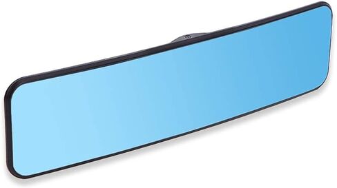 SkycropHD Anti Glare Rear View Mirror for Car, Clip on Wide Angle Panoramic Rearview Mirror Eliminate Blind Spots – Convex, Blue in Saudi Arabia