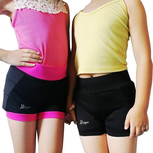 شورت Youper Girls المبطن الواقي للتزلج والتزلج على الجليد وحماية ثلاثية الأبعاد للورك وعظم الذيل in Kuwait