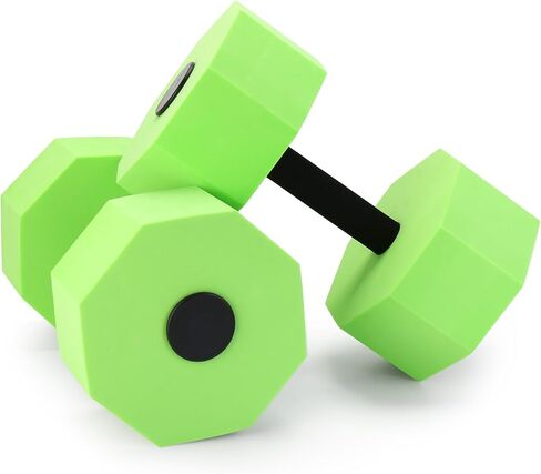 Aquatic Dumbbells, Set of 2 Water Aerobic Exercise Foam Dumbbell Pool Resistance, Detachable Water Aqua Fitness Barbells Hand Bar Exercises Equipment for Weight Loss in Saudi Arabia