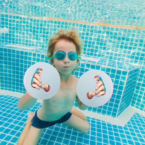 4 قطع من أقراص التمارين المائية من هونغداو، أوزان مائية لتمارين حمام السباحة، مجموعة معدات التمارين الرياضية المائية من إسفنج EVA للبالغين، مقاومة لحمام السباحة للمبتدئين في السباحة والتهاب المفاصل in Kuwait