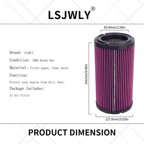 715900394 فلتر الهواء جيئة وذهابا Can Am Defender HD5 HD8 HD10 Maverick Sport 1000 Maverick Trail 1000 800 مدخل هواء المحرك in Kuwait