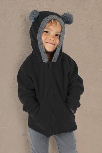 Cuddle Club Kids Fleece Sweatshirt Jacket - Baby Boy & Girl Sweater Outerwear Coat Toddler Full Zip Hoodie for Children in Saudi Arabia
