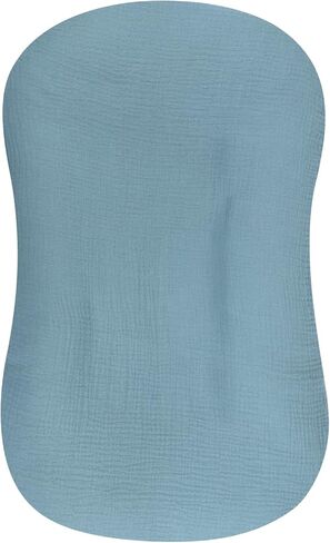 Hooyax Muslin Baby Lounger Cover, 100% Cotton Durable Newborn Lounger Cover, Soft and Breathable Infant Lounger Cover for Boys Girls, Covers Only (Yellow) in Saudi Arabia