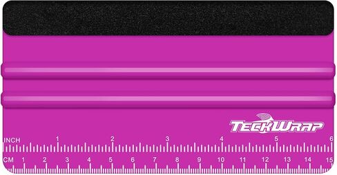 TECKWRAP 20 PCS Professional Plastic Squeegee Tool, 10pcs Blue 4 Inch & 10pcs Pitaya 6 Inch Squeegee for Vinyl Decals Inkjet Vinyl Sticker Paper, and Wallpaper - Scratch-Free Vinyl Application Tools in Kuwait