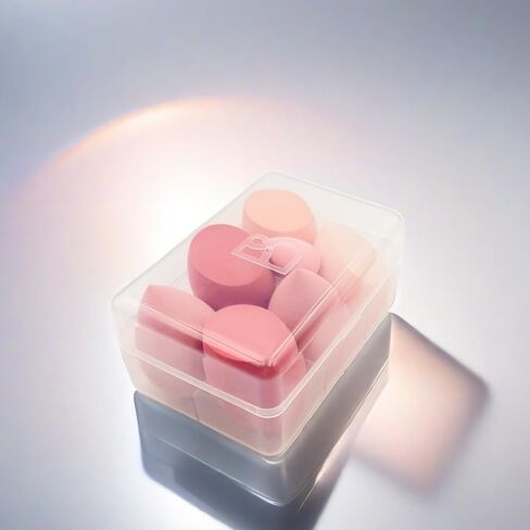 Makeup Sponge Set BS-MALL Blender Sponges 7 Pcs for Liquid, Cream, and Powder, Multi-colored with 1 Mini Makeup Sponge Pink (A-HotPink) in Kuwait