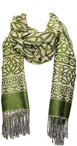 Celtic Knot Scarf for Women, Irish Style, Lightweight, Turquoise in Kuwait