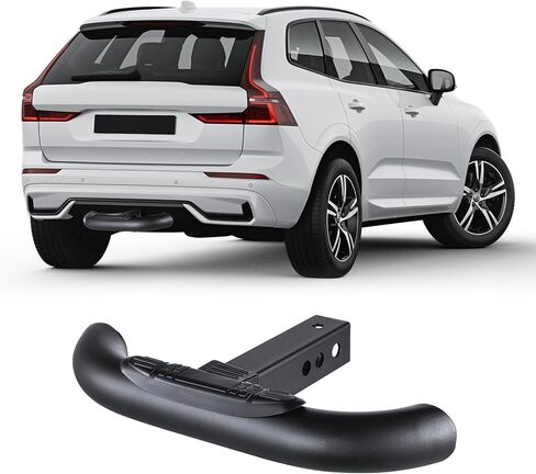 VEVOR Hitch Step لجهاز استقبال 2 بوصة، هيكل فولاذي قوي بسعة تحميل 350 رطل، واقي واقي من الصدمات الخلفي مع قفل دبوس، مناسب عالمي للشاحنة، سيارات الدفع الرباعي، البيك اب، المقطورة in Kuwait