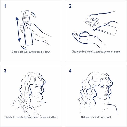 Dove STYLE+care Curls Defining Mousse, Soft Hold 7 oz in Kuwait