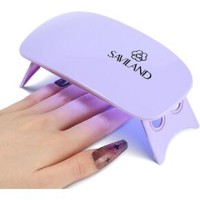 SAVILAND U V Light for Nails – Handheld U V Lamp for Gel Nails LED Nail Lamp Portable Mini Nail Dryer for Curing Gel Polish Nail Glue Gel USB Nail Art Flashlight for Home DIY Manicure