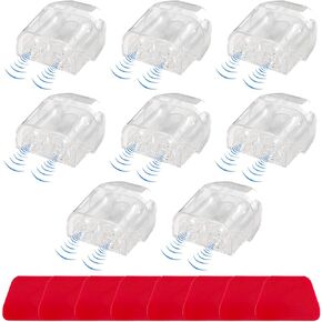 8 PCS Deer Whistles, Deer Warning Devices with Waterproof Adhesive Tapes, Car Save Deer Whistles Avoids Collisions Suitable for Vehicles, Trucks, SUVs, Car Accessories (Black)