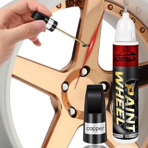 Black Rim Touch Up Paint, Efficient Alloy Car Wheel Scratch Repair, Seamless Remover Curb Rash, Color Accurate, Long lasting Adhension, Quick Drying, Easy to Use, Two in One, Resists Water, Uv Rays