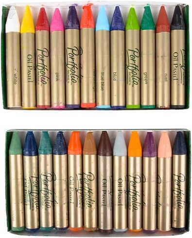 Crayola Oil Pastels Portfolio Series, Water Soluble, Colors may vary, 12 Count (52-3612) in Saudi Arabia