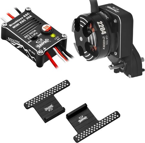 GOUPRC 2204 2400KV Brushless Outrunner Motor with Transmission & 30A Brushless Esc with Pedals for SCX24 RC Crawler Axial 1/24 RC Car Truck in Saudi Arabia