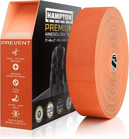 (135 Feet) Bulk Kinesiology Tape Waterproof Roll Sports Therapy Support for Knee, Muscle, Wrist, Shoulder, Back / Original Uncut Premium Therapeutic Elastic & Hypoallergenic Cotton - (Blue) in Saudi Arabia