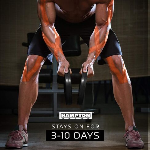 (135 Feet) Bulk Kinesiology Tape Waterproof Roll Sports Therapy Support for Knee, Muscle, Wrist, Shoulder, Back / Original Uncut Premium Therapeutic Elastic & Hypoallergenic Cotton - (Blue) in Saudi Arabia