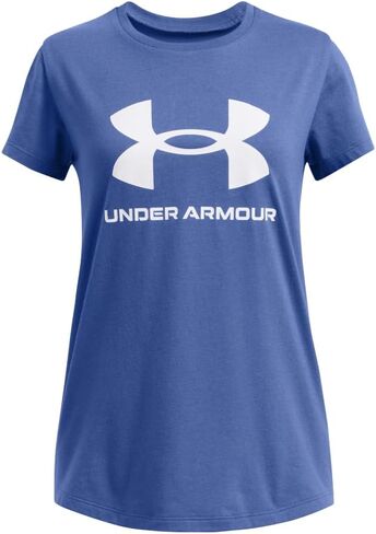 Under Armour Girls' Live Sportstyle Graphic Short-Sleeve T-Shirt, (896) Aero Orange / / White, X-Small in Kuwait