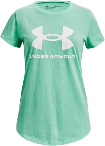 Under Armour Girls' Live Sportstyle Graphic Short-Sleeve T-Shirt, (896) Aero Orange / / White, X-Small in Kuwait