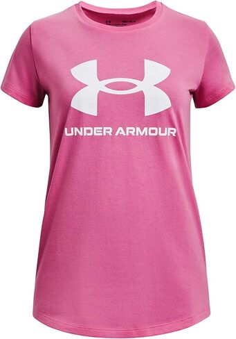 Under Armour Girls' Live Sportstyle Graphic Short-Sleeve T-Shirt, (896) Aero Orange / / White, X-Small in Kuwait