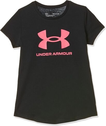 Under Armour Girls' Live Sportstyle Graphic Short-Sleeve T-Shirt, (896) Aero Orange / / White, X-Small in Kuwait