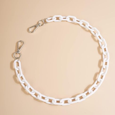 YERTTER Cute Color Chunky Acrylic Pants Chain Jeans Chain Pocket Chain Punk Link Chain Hiphop Grunge Pant Accessories for Women Men Egirls in Saudi Arabia