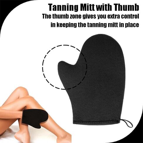 GAIYAH Self Tanning Mitt Applicator - Self Tanning Mitten Self Tanner Mitt Applicator Self Tanning Glove for Self Tan Mitt Applicator Sunless Tanning Mitts Tan Mitten for Tanning Lotion, Mousse, Spray in Saudi Arabia