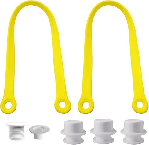 Replacement Straps with 4 Screw Buttons for Original L/XL Bogg Bag, Replacement Handles for Rubber Beach Bag, EVA Bag Strap Replacement, Bogg Beach Bag Repair Kit (Leopard) in Saudi Arabia