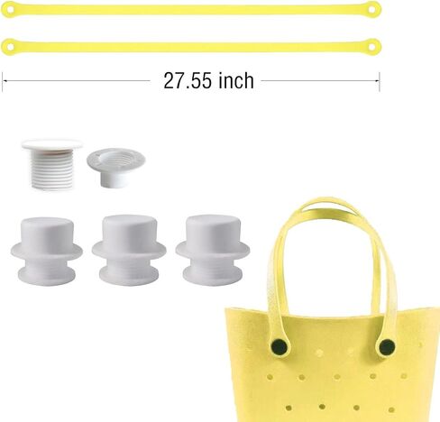 Replacement Straps with 4 Screw Buttons for Original L/XL Bogg Bag, Replacement Handles for Rubber Beach Bag, EVA Bag Strap Replacement, Bogg Beach Bag Repair Kit (Leopard) in Saudi Arabia