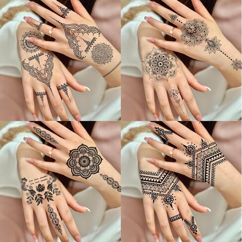 Goromon 10 Sheets Realistic Snake Temporary Tattoos For Women Men Forearm Arm Sexy 3D Tribal Cobra Mamba Viper Serpent Tattoos Temporary Adults Kids Fake Tattoos Sticker Black Sword Rose Flower Tatoos in Saudi Arabia