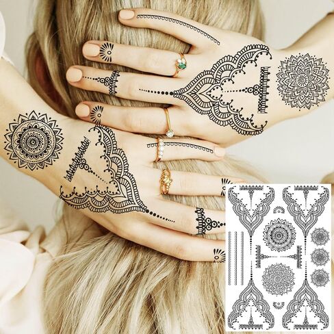Goromon 10 Sheets Realistic Snake Temporary Tattoos For Women Men Forearm Arm Sexy 3D Tribal Cobra Mamba Viper Serpent Tattoos Temporary Adults Kids Fake Tattoos Sticker Black Sword Rose Flower Tatoos in Saudi Arabia