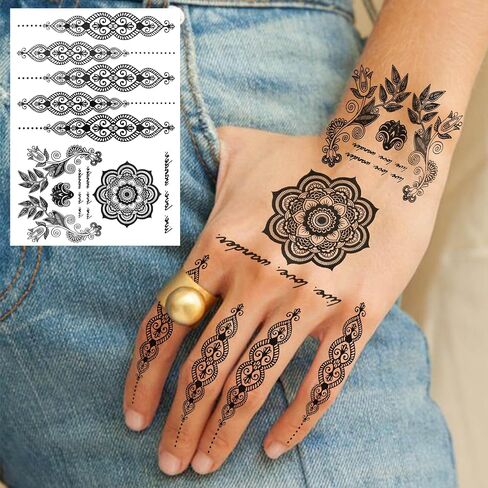 Goromon 10 Sheets Realistic Snake Temporary Tattoos For Women Men Forearm Arm Sexy 3D Tribal Cobra Mamba Viper Serpent Tattoos Temporary Adults Kids Fake Tattoos Sticker Black Sword Rose Flower Tatoos in Saudi Arabia